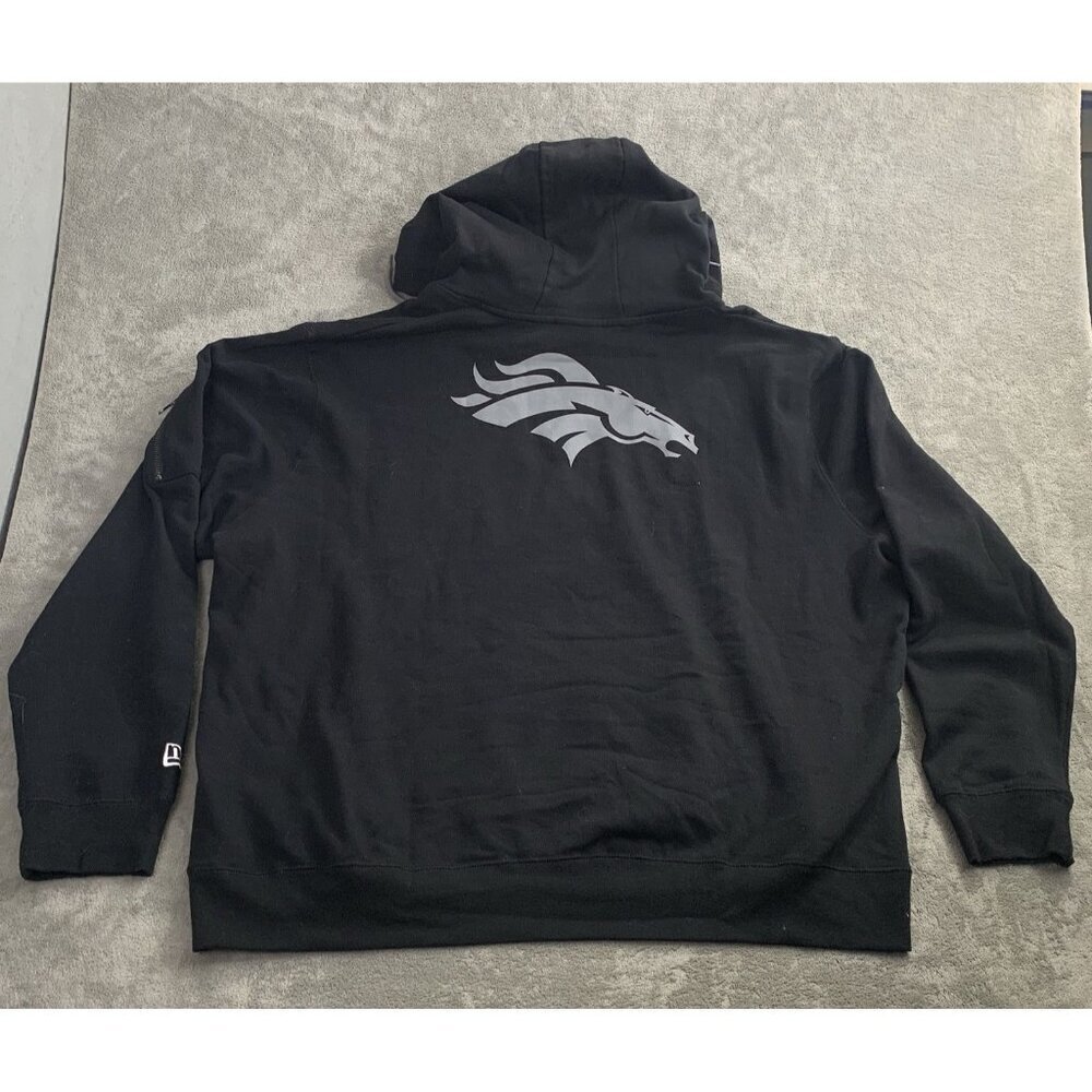 New Era x Alpha Industries Hoodie Mens 3XL Denver Broncos Black Sweatshirt NFL